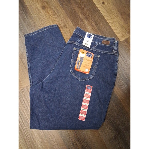 Lee‎ Riders Relaxed Tapered Leg Jeans Womens Size 24W P Patriot Blue Relaxed Fit - Picture 1 of 9